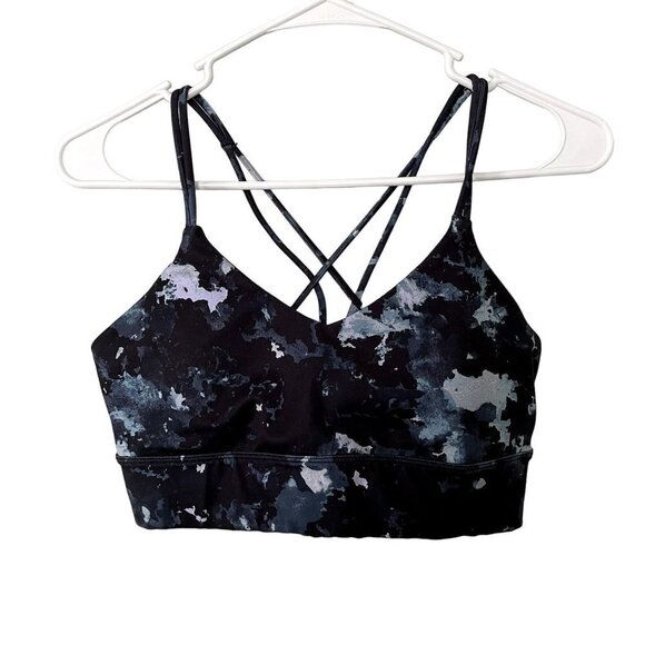Joy Lab blue and black criss cross strap bra athletic style small - Picture 1 of 5